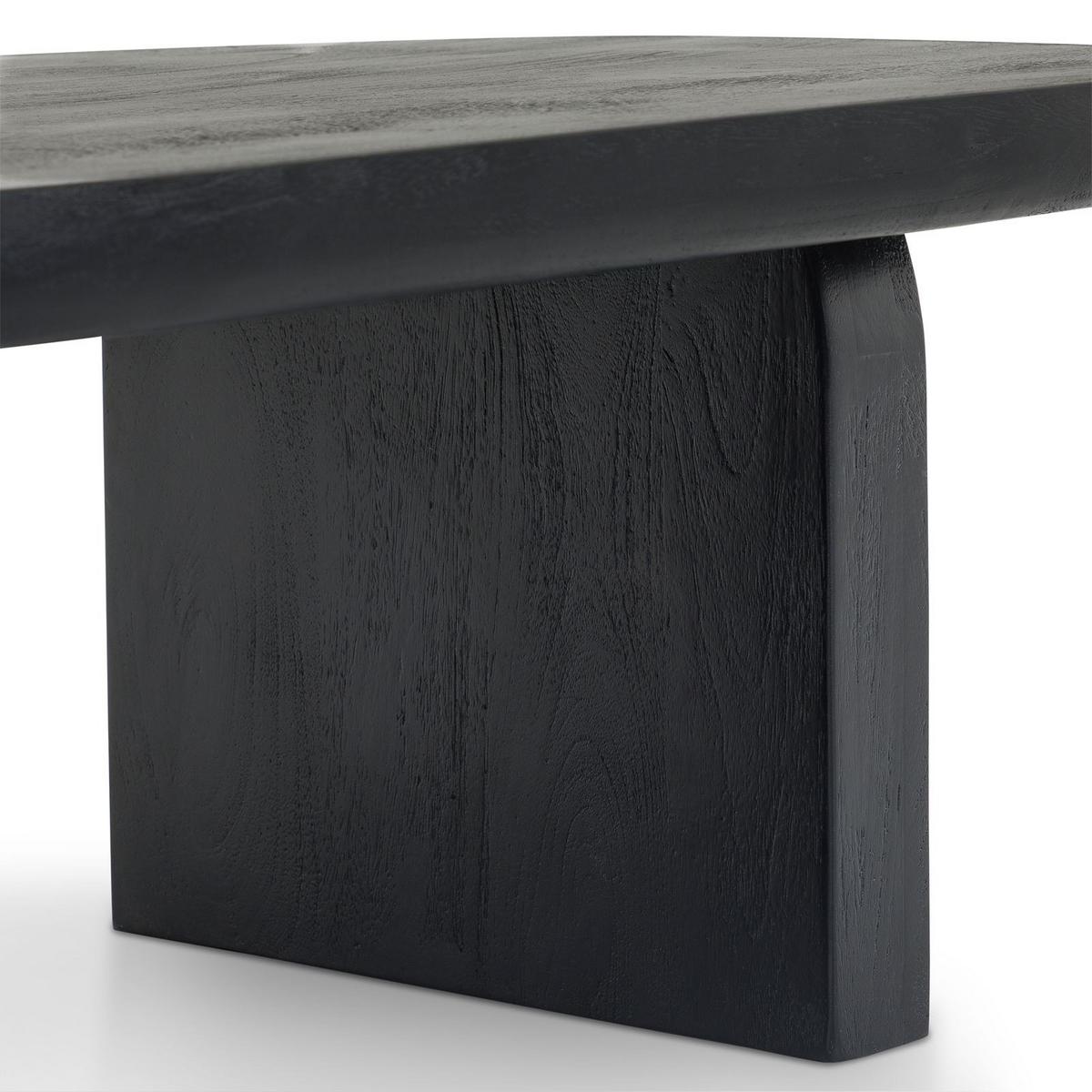 COUCHTISCH PERLA schwarz - Schwarz, Holz (70/110/37cm) - IDIMEX