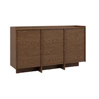 SIDEBOARD Japandi Dunkles Holz - Braun, Holzwerkstoff (152/89.6/38cm) - Petits-meubles