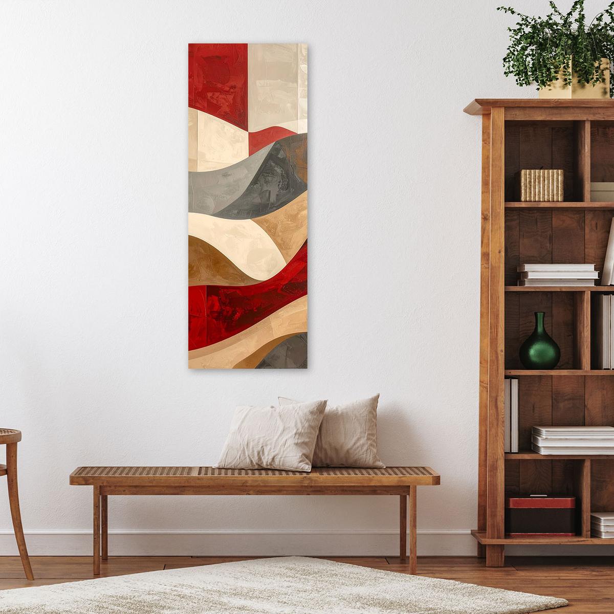 LEINWANDBILD 3D und geometrisch 40x120cm - Multicolor, Textil (40/120cm) - Feeby