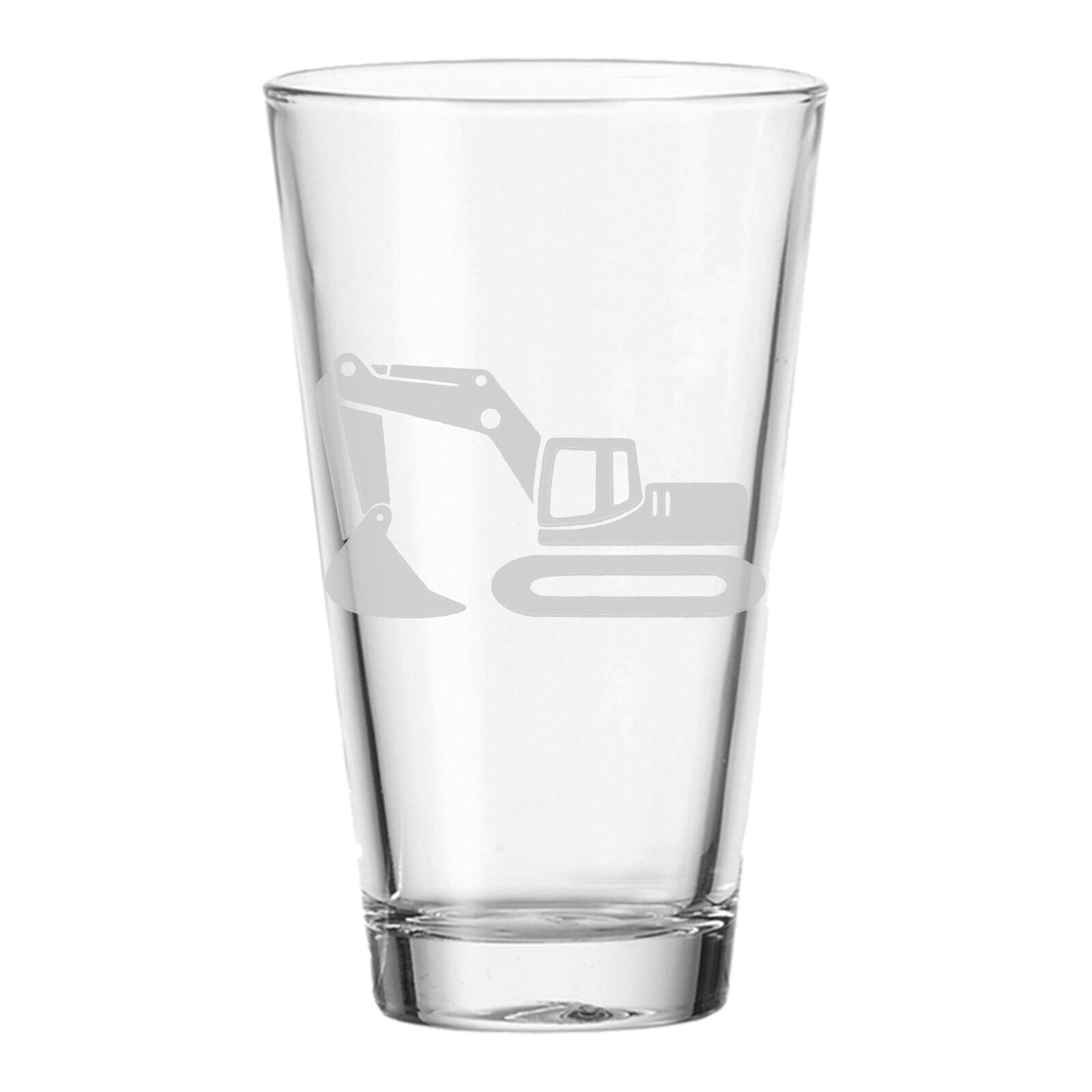 KINDERBECHER Bagger transparent 300 ml - Transparent, Glas (0.3L) - LUXENTU