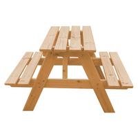 KINDERSITZGARNITUR aus naturholz - H50 x 81 x 60 cm M012-1 - Beige, Holz (60/50/81cm) - Timbela