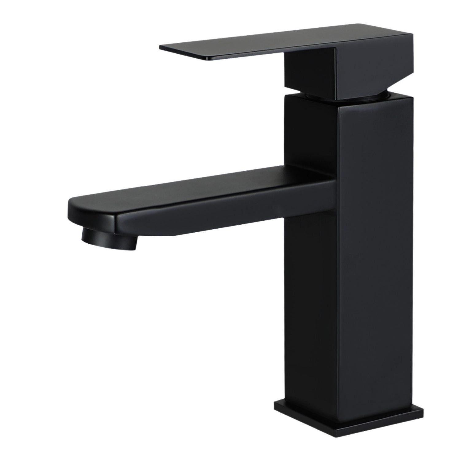 WASCHTISCHARMATUR Fairbanks 17.3/10/17.4 cm - Schwarz, Metall (10/17.4/17.3cm) - Nettlife