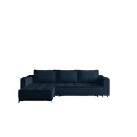 ECKSOFA Juna Mit Schlaffunktion - Dunkelbraun, Holzwerkstoff/Textil (240/140cm) - Fun Möbel