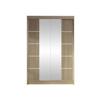 SCHWEBETÜRENSCHRANK Lino V - Sonoma Eiche, Holzwerkstoff/Metall (120/200/58cm) - MIRJAN24