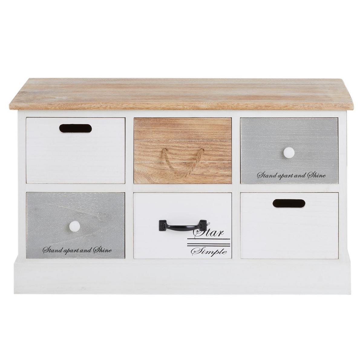 SITZBANK SALVA weiß - Weiß, Holz (73/41/32cm) - CARO-Möbel