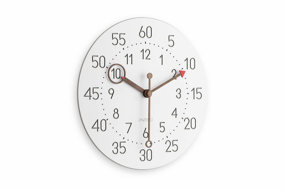 WANDUHR Design Weiß 29/29 cm - Weiß, Holzwerkstoff (29/29/1cm) - ONZENO