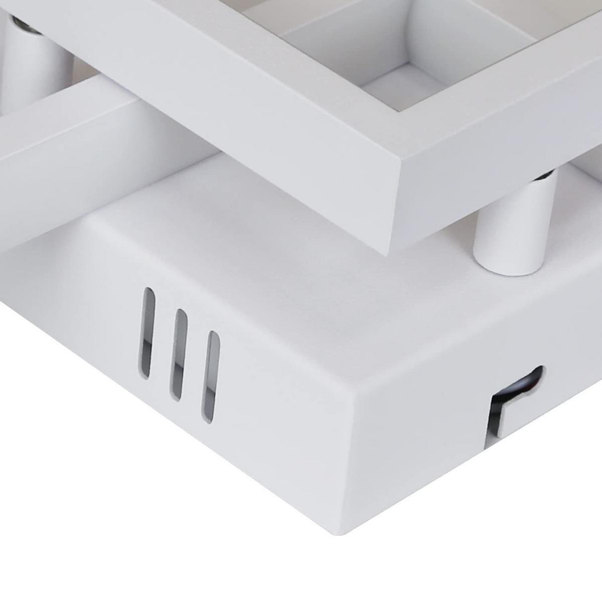 LED-DECKENLEUCHTE Vogtwall 29/7/60 cm - Weiß, Metall (60/29/7cm) - ZMH