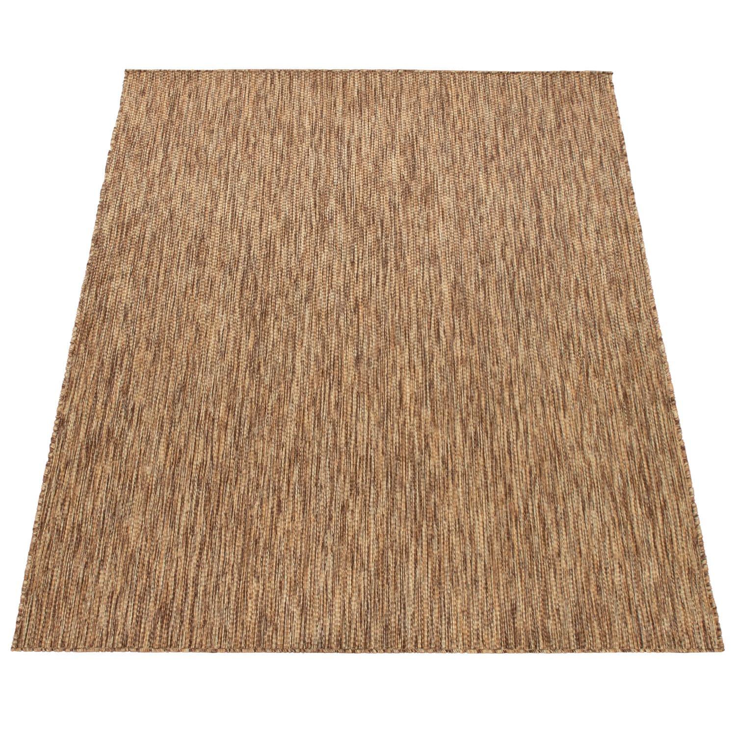 FLACHWEBTEPPICH, einfarbig, aus Polypropylen, Braun-Beige, 60 x 100 cm - Braun, Textil (60/100cm) - KADIMA DESIGN