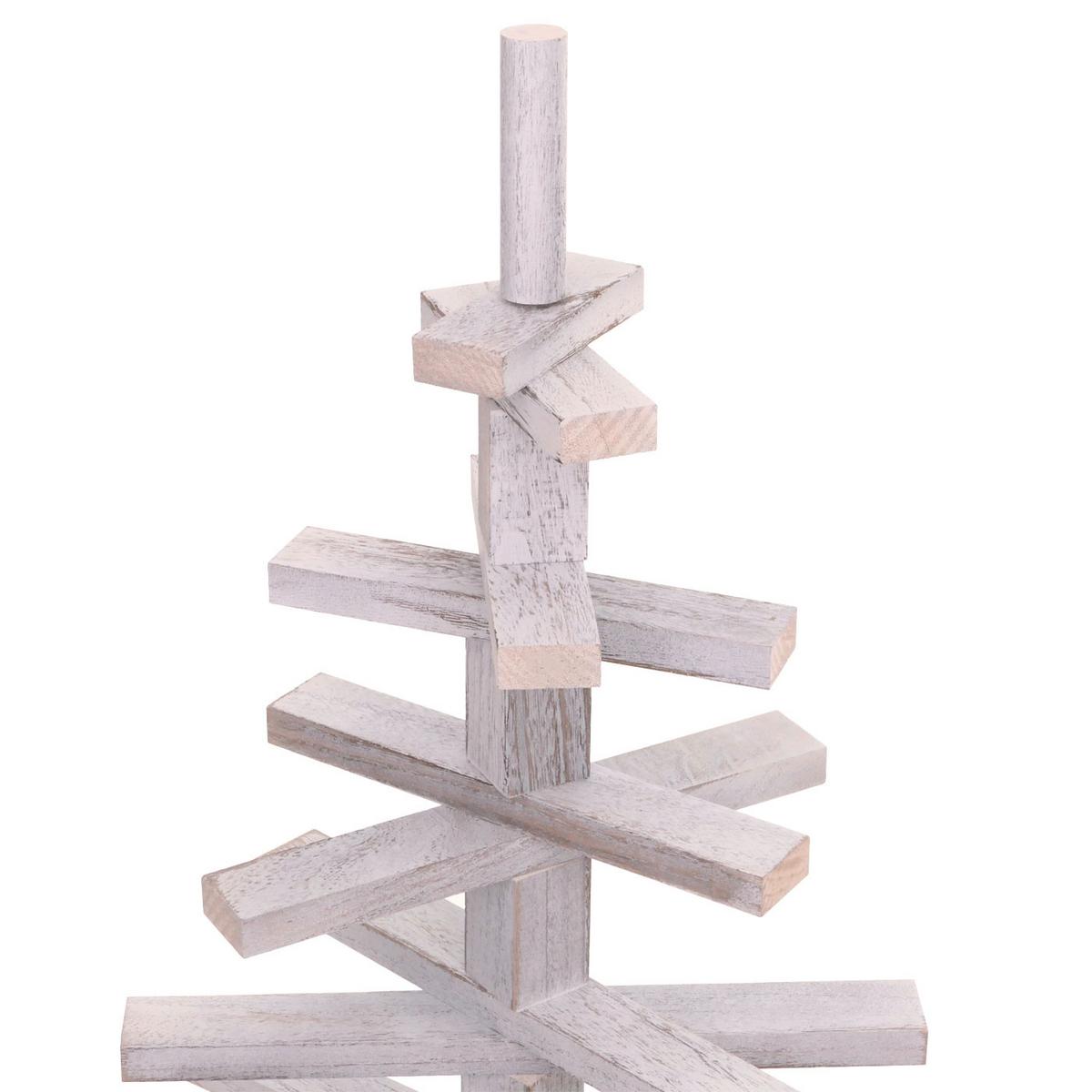 DEKO-WEIHNACHTSBAUM Weiß - Weiß, Holz (130cm) - MCW
