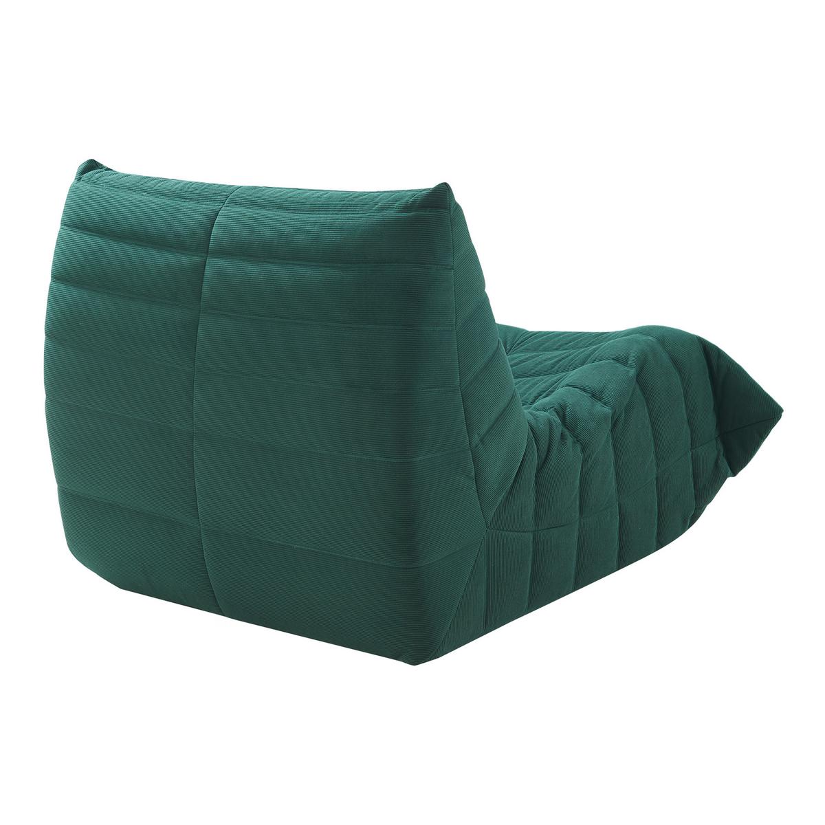 BODENSESSEL Kodsø - Grün, Textil (90/75/100cm) - [en.casa]