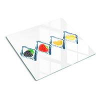 GLASPLATTE 60x52 cm Fruchtwürfel - Multicolor, Glas (60/0.4/52cm) - TULUP