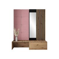 GARDEROBE Premium - Rosa, Holzwerkstoff (172/205/42cm) - MIRJAN24
