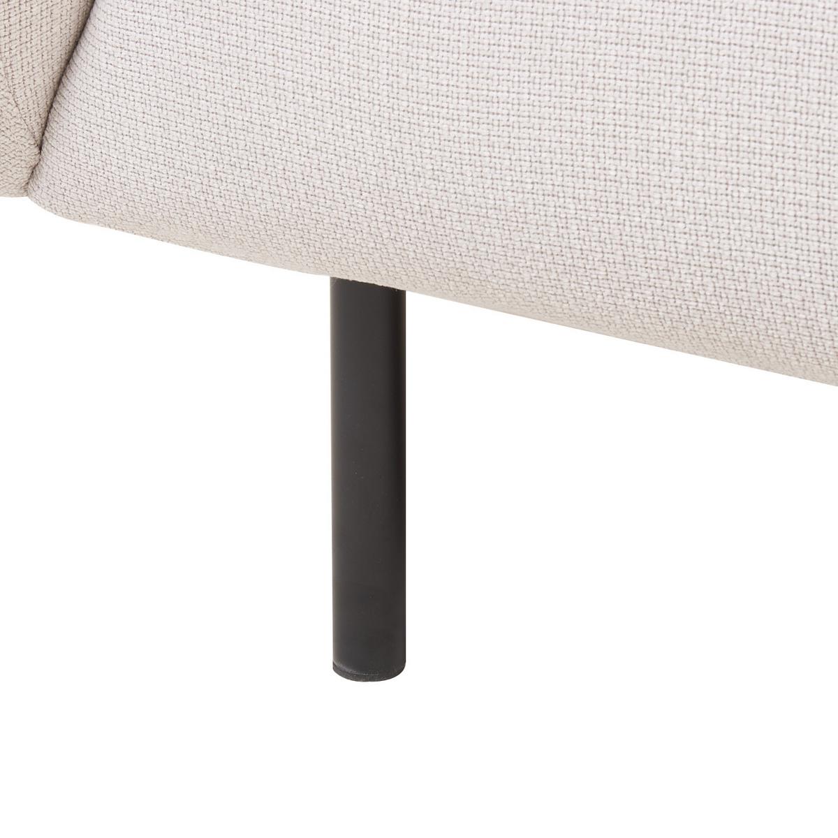 SESSEL Polsterbezug beige/schwarz Loen - Beige/Schwarz, Textil (105/79/70cm) - Beliani