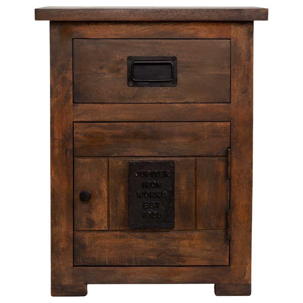 BEISTELLTISCH aus holz 51x40x64cm - Braun, Holz (51/64/40cm) - Wanderlust