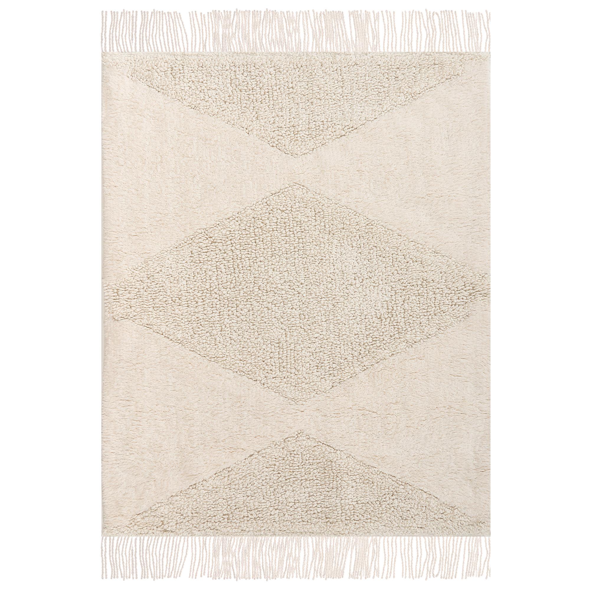 KINDERTEPPICH Hellbeige 140/200 cm Baumwolle Khonoma - Beige, Textil (140/200cm) - Beliani