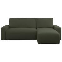 ECKSOFA ARGOS Grün Boucle - Schwarz/Grün, Kunststoff/Textil (245/150cm) - MKS