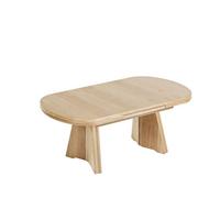 FUNKTIONSTISCH Cammie höhenverstellbar und ausziehbar 125(165,5) x 71 x 54-73 Couchtisch massiv Wildeiche - Braun, Holz (125/71/54cm) - 58aufmkessel