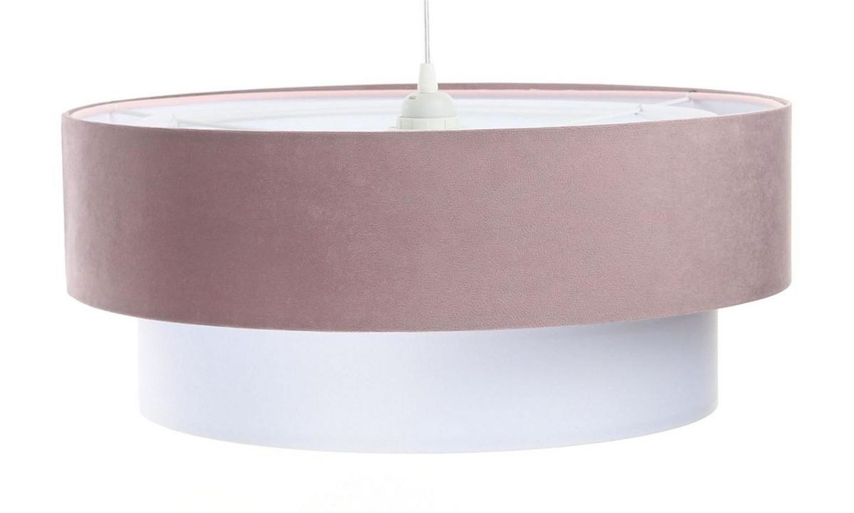 HÄNGELEUCHTE Rosa 40/20 cm - Pink/Weiß, Kunststoff (40/1/20cm) - ONZENO