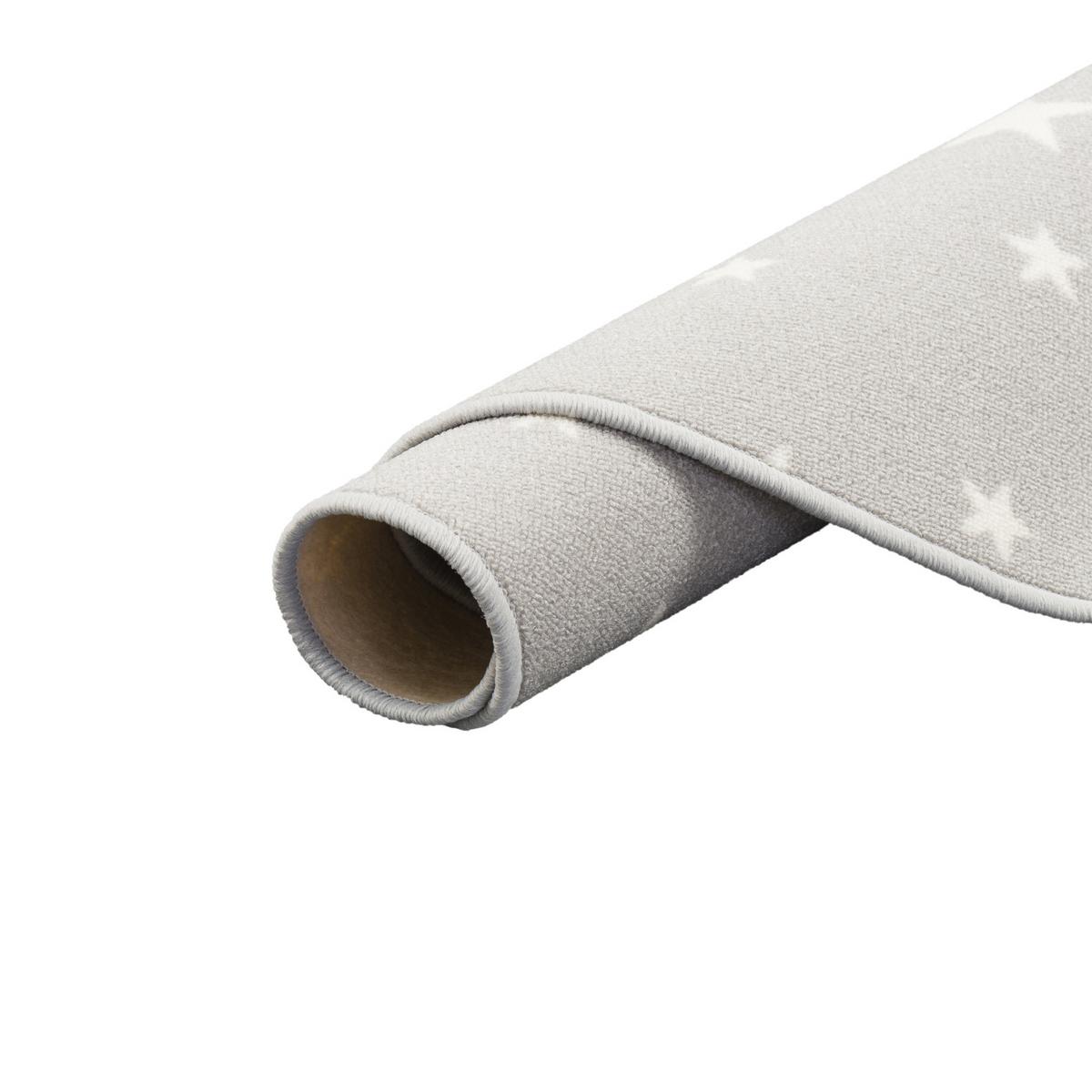 KINDER SPIEL TEPPICH STERNE RUND - Grau, Textil (100/100cm) - Snapstyle
