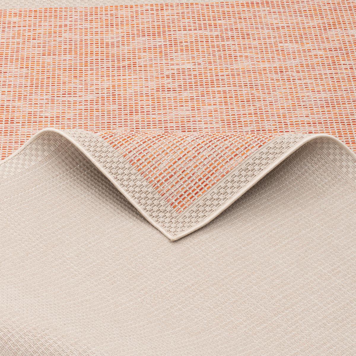 IN & OUTDOOR TEPPICH FLACHGEWEBE OTTAWA BORDÜRE - Terracotta, Textil (80/150cm) - Pergamon