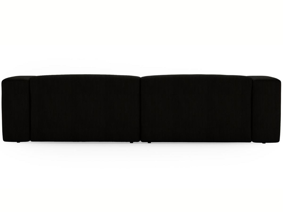 SOFA 240/85/80 Schwarz Landi - Schwarz, Kunststoff/Textil (240/85/80cm) - Graingold