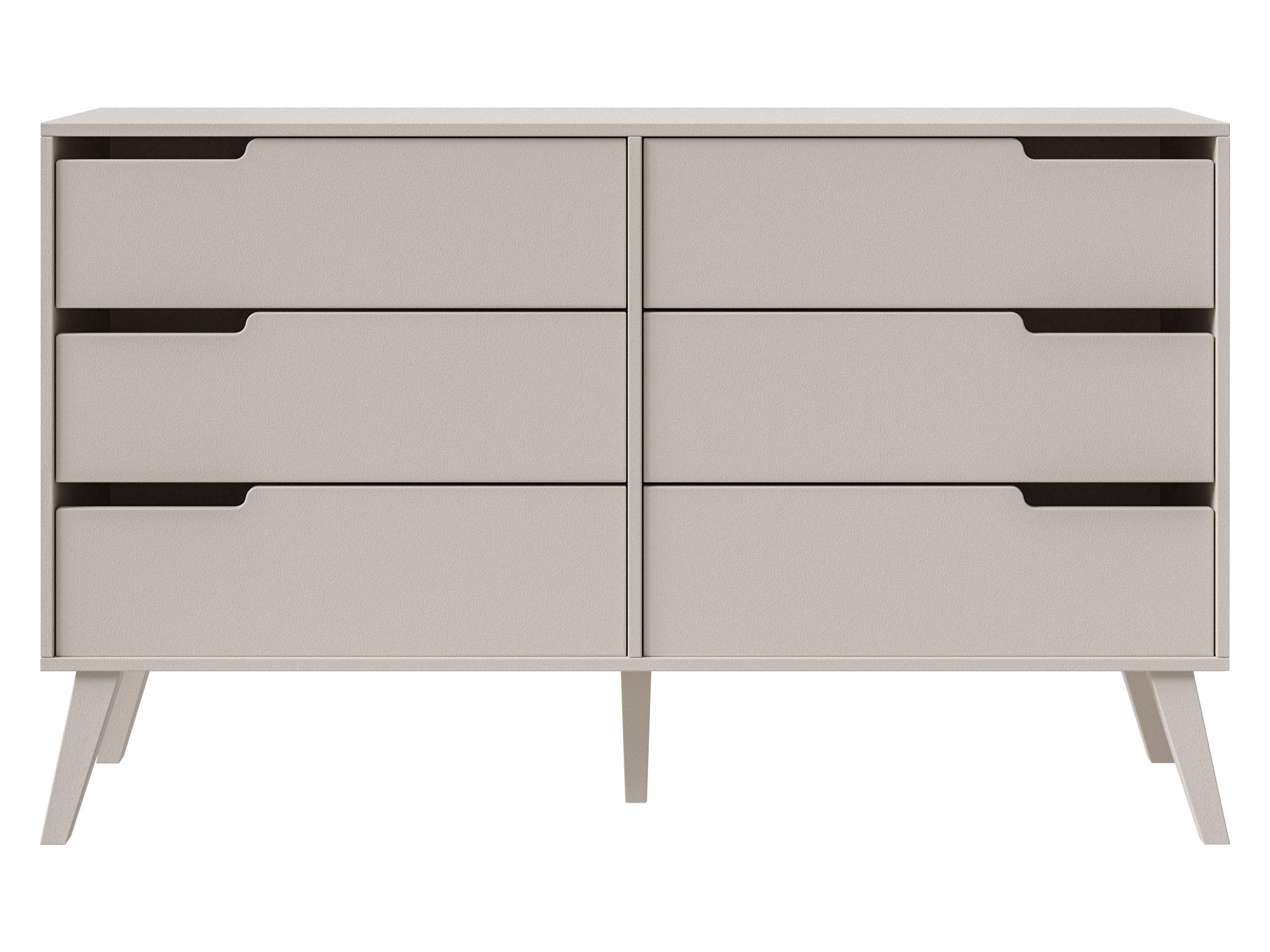 KOMMODE Nordelo 6S - Kaschmir, Holz/Holzwerkstoff (137/80/40cm) - MIRJAN24