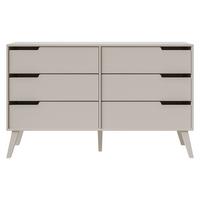 KOMMODE Nordelo 6S - Kaschmir, Holz/Holzwerkstoff (137/80/40cm) - MIRJAN24