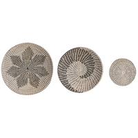 WANDDEKORATION Seegras beige Cantho - Beige, Naturmaterialien (40/40/7cm) - Beliani