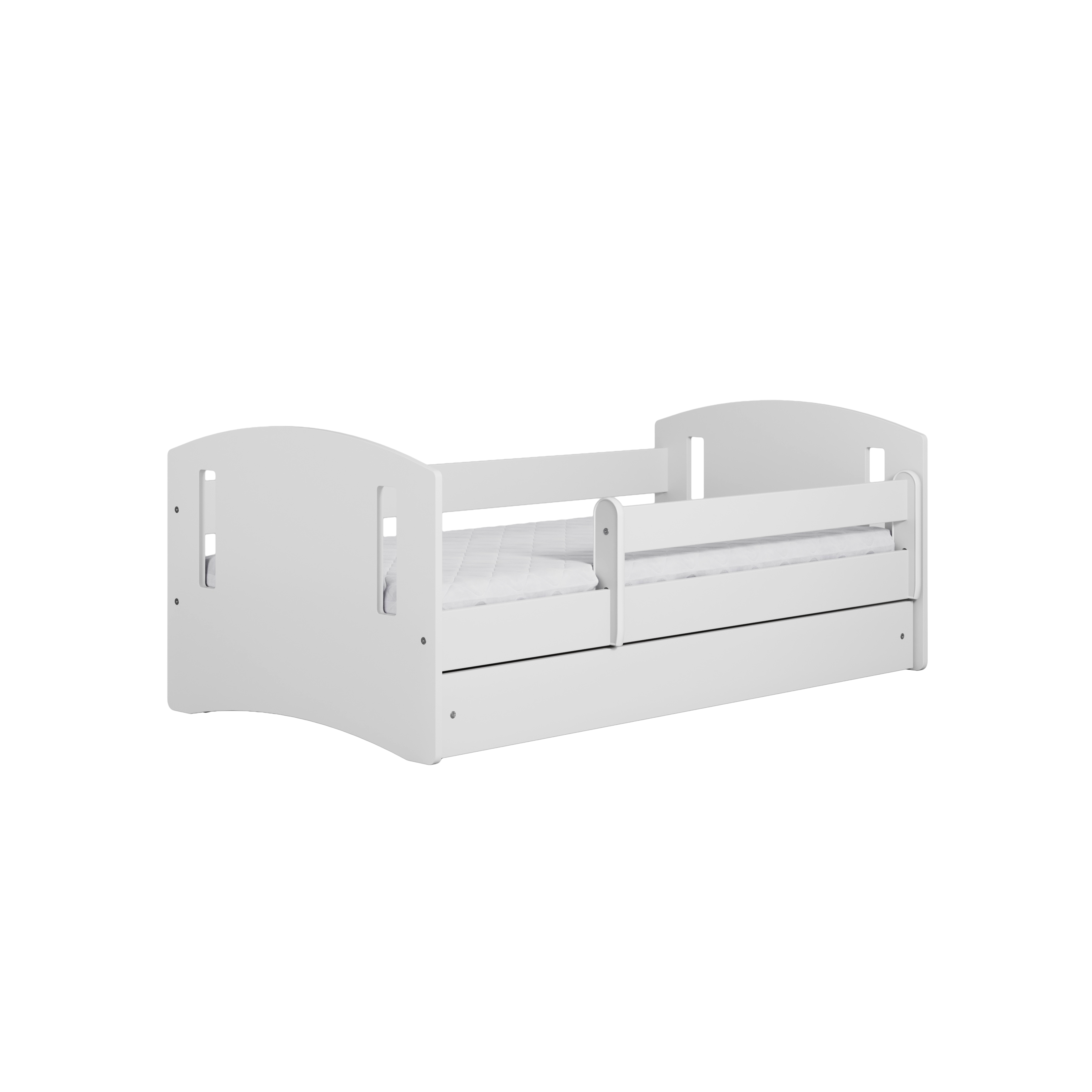 KINDERBETT CLASSIC II mit Schublade ohne Matratze Weiß 90/65/144 - Weiß, Holzwerkstoff (80/140cm) - RAUMHIRSCH FURNITURE