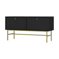 LOWBOARD TORINO 120,6x40,8x62,5 cm mit 2 Türen Graphitfarben - Graphitfarben, Holzwerkstoff (120.6/62.5/40.8cm) - MASSENO