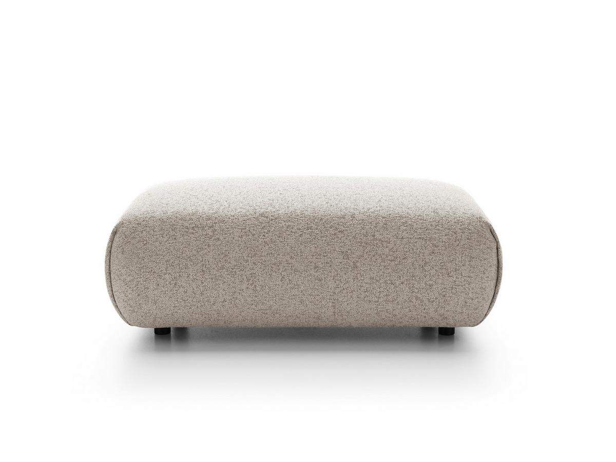 MASSENO Sitzhocker ZEST, Modern Polsterhocker, Fußhocker Grau - Graubraun/Grau, Holzwerkstoff/Kunststoff (70/42/113cm) - MASSENO