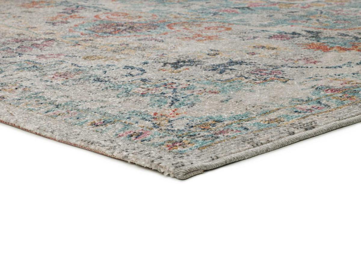 OUTDOORTEPPICH Blau Luna 120/170 cm - Blau/Rostfarben, Textil (120/170cm) - Atticgo