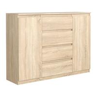 KOMMODE NUDO 138,5/101,5/39cm mit 4 Schubladen 2 Türen Sonoma Eiche - Sonoma Eiche, Holzwerkstoff (138.5/101.5/39cm) - MASSENO
