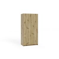 DREHTÜRENSCHRANK AMARA 100/204/58cm 2-türig Eiche Artisan - Eiche Artisan, Holzwerkstoff (100/204/58cm) - MASSENO