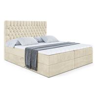 BOXBETT mit Matratze H3 und Lattenrost - SERENE - 140x200 Beige - Beige, Holzwerkstoff (140/200cm) - ALTDECOR