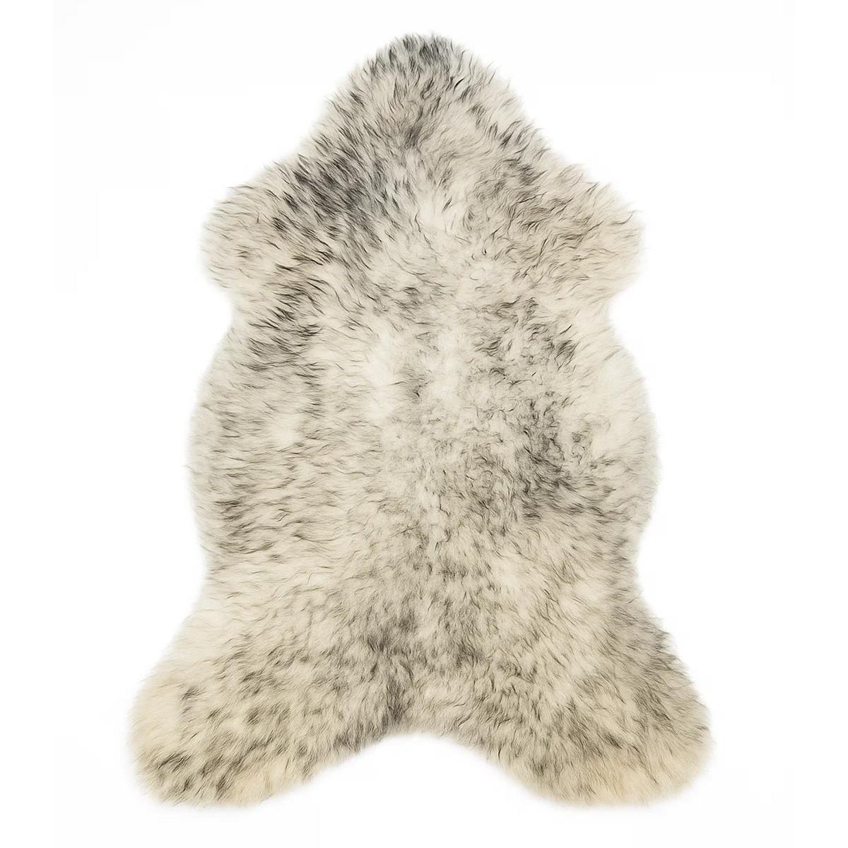 SCHAFFELL Geflammt Natur mit kleinen Mängeln ca. 110 cm - Schwarz, Fell (60/110cm) - Provellus