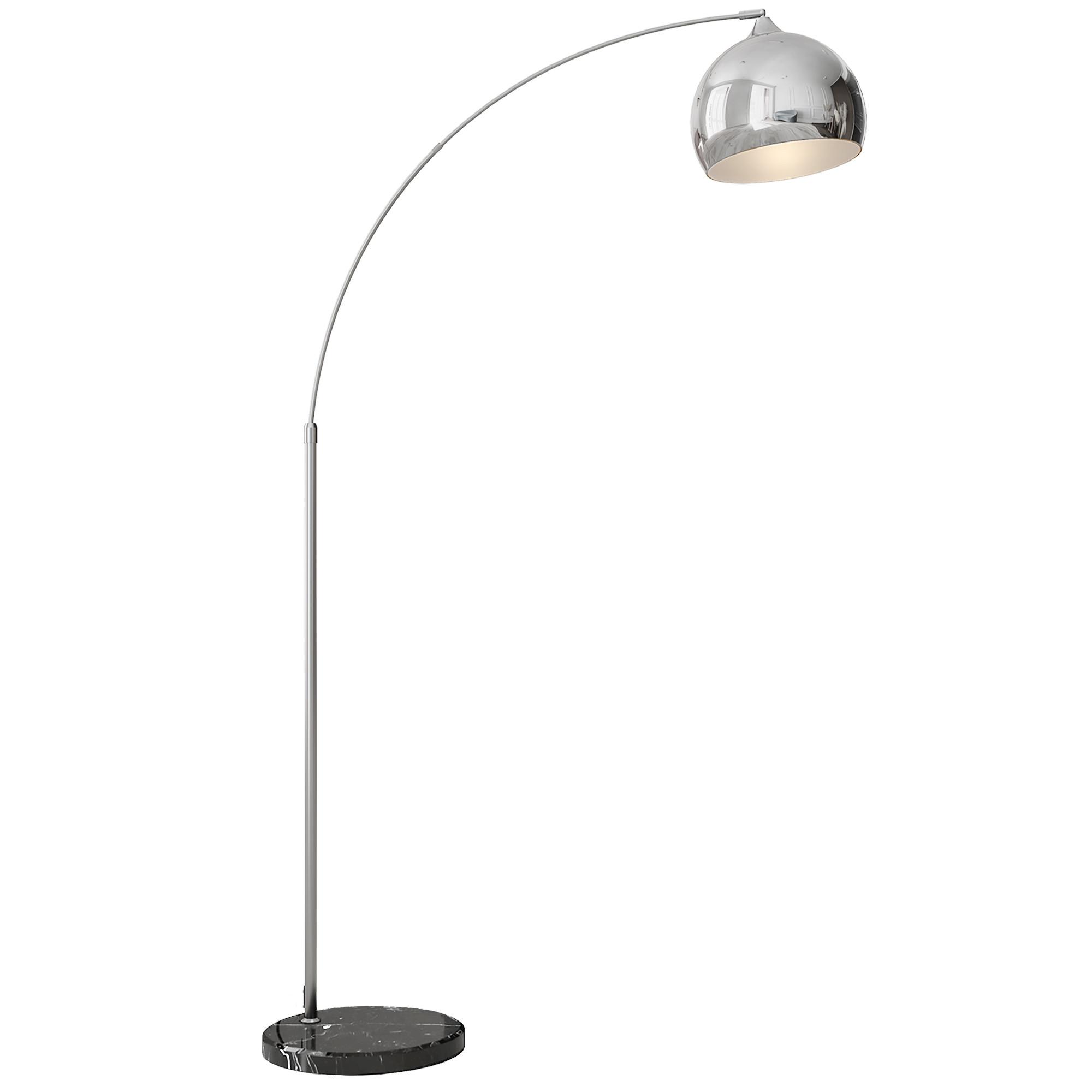 STEHLAMPE höhenverstellbar, schwenkbar Stehleuchte exkl. Leuchtmittel - Silberfarben, Metall (115/30/180cm) - HOMCOM