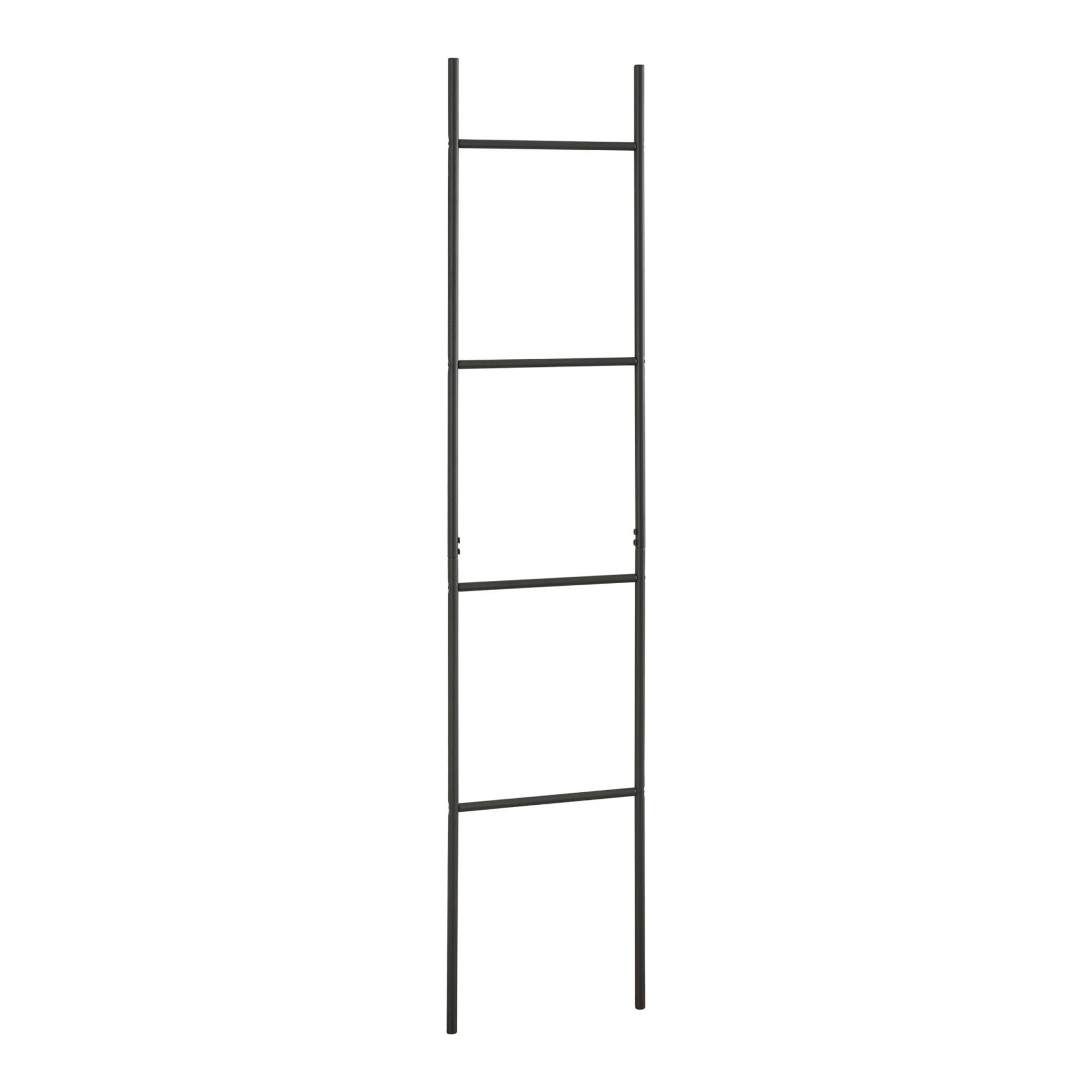 HANDTUCHLEITER Bodø - Schwarz, Metall (38/176/2cm) - [en.casa]