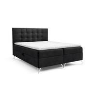 BOXBETT Candela - Schwarz, Holzwerkstoff/Textil (180/200cm) - Fun Möbel