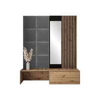 GARDEROBE Premium - Grau, Holzwerkstoff (172/205/42cm) - MIRJAN24