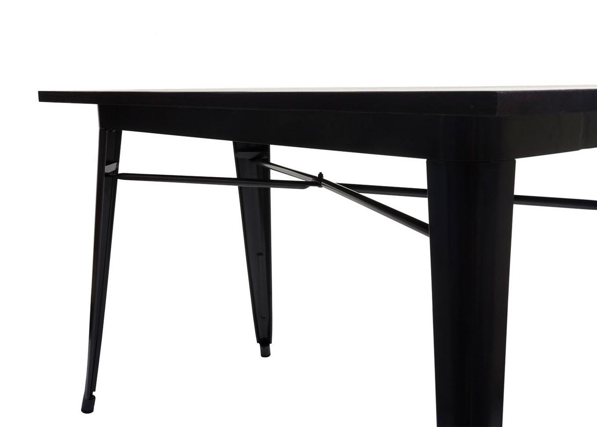ESSZIMMERTISCH H10A rechteck Dunkelbraun - Dunkelbraun, Metall (60/120/76cm) - MCW