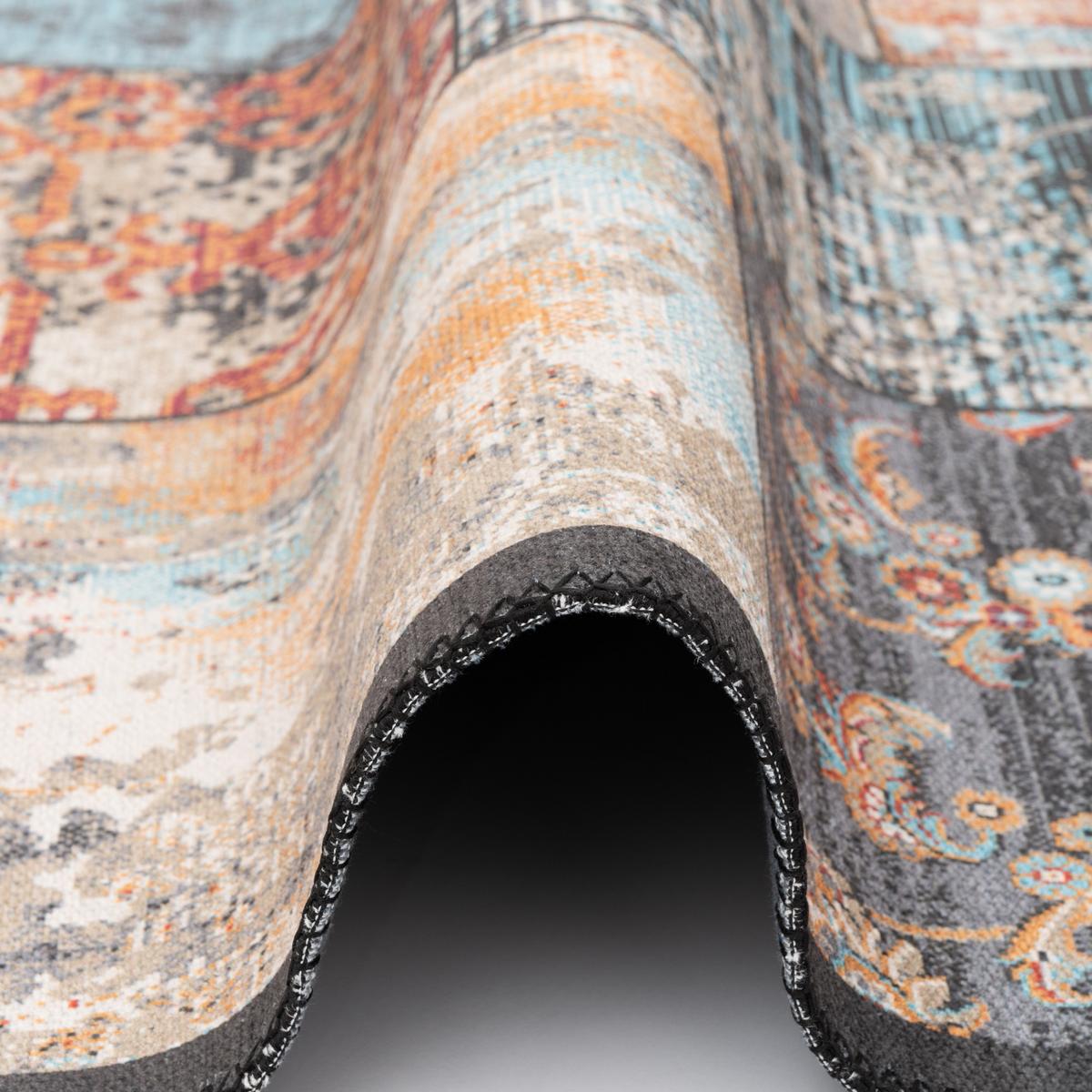 VINTAGE DESIGNERTEPPICH FINESSE BAROCK PATCHWORK - Multicolor, Textil (200/290cm) - Pergamon