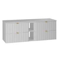 WASCHTISCHUNTERSCHRANK 140.6cm Lexa Weiß - Weiß, Holzwerkstoff (140.6/52.2/46.5cm) - Petits-meubles