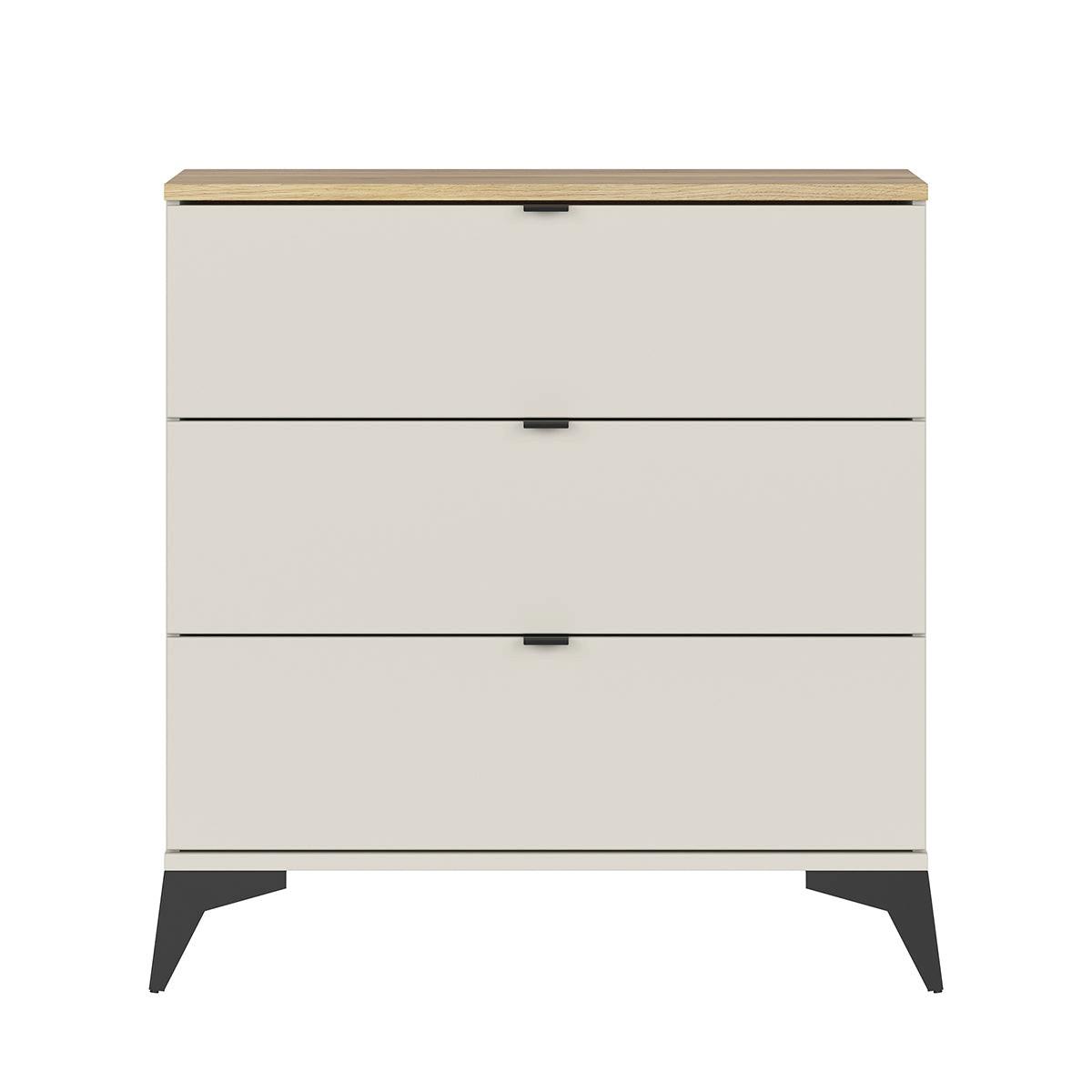 KOMMODE Naya Kaschmir - Beige, Holzwerkstoff (85/90/41cm) - Petits-meubles