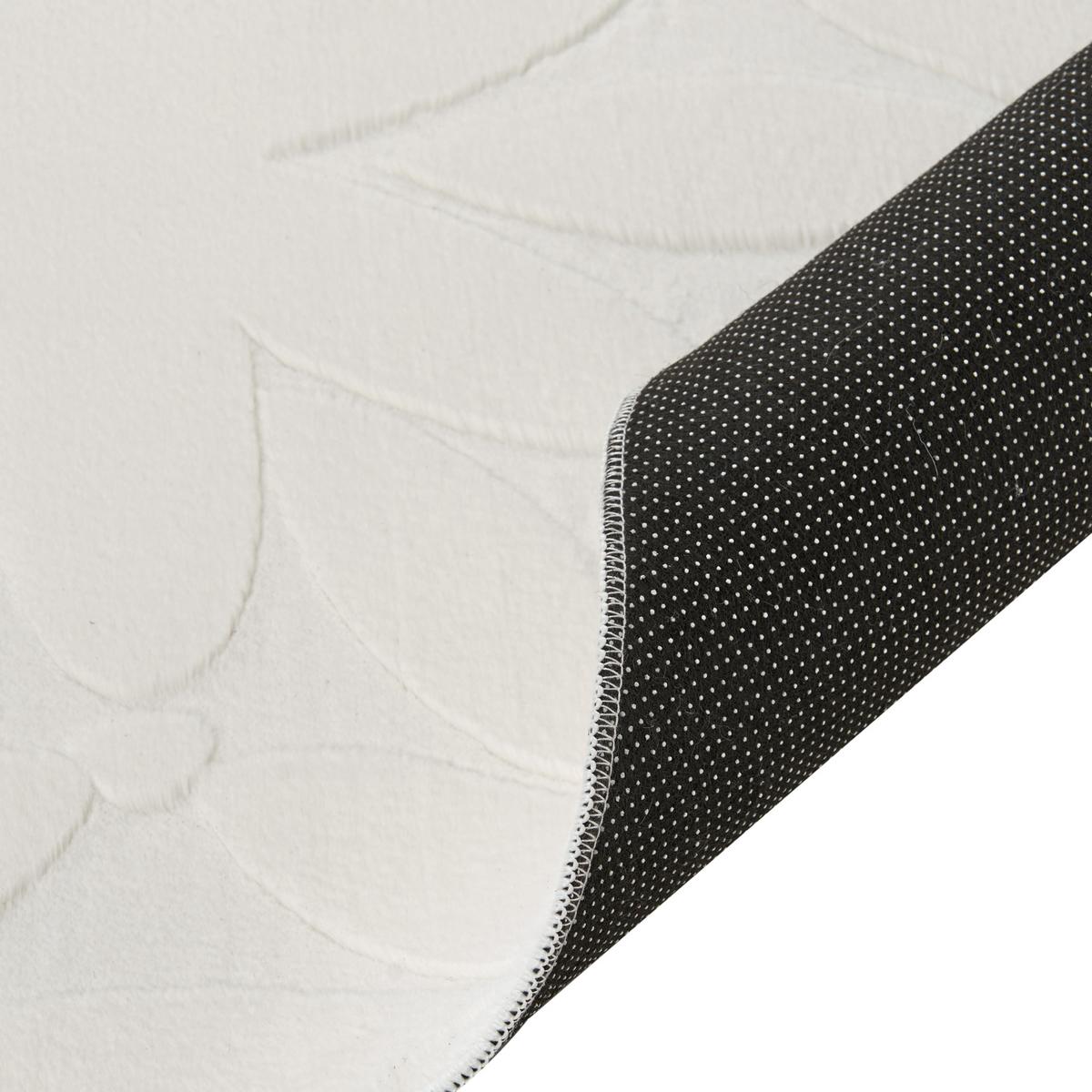 TEPPICH Cremeweiß 160/230 cm Hood - Creme/Weiß, Textil (160/230cm) - Beliani