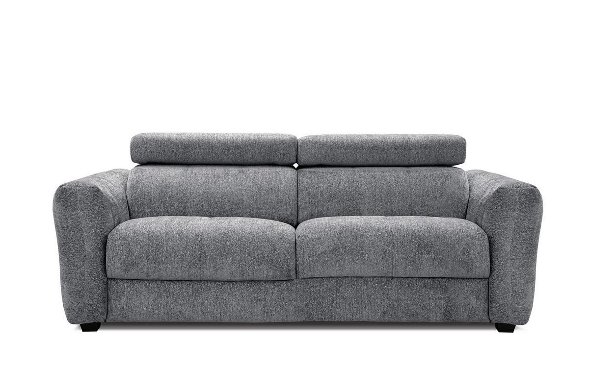 SOFA CALVERA 3-Sitzer, grau - Grau, Holzwerkstoff/Textil (204/79/106cm) - Wozimo