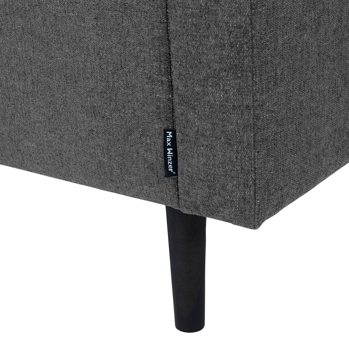 KINDERSOFA 2-Sitzer Keavy Flachgewebe anthrazit - Anthrazit, Kunststoff (102/57/34cm) - 58aufmkessel