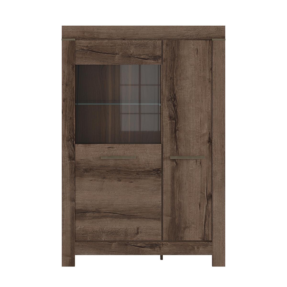 GESCHIRRSCHRANK Adam Dunkles Holz - Braun, Holzwerkstoff (100/148/39cm) - Petits-meubles