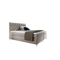 BOXBETT Ambre In Fresh - Beige, Holzwerkstoff/Textil (200/200cm) - Fun Möbel
