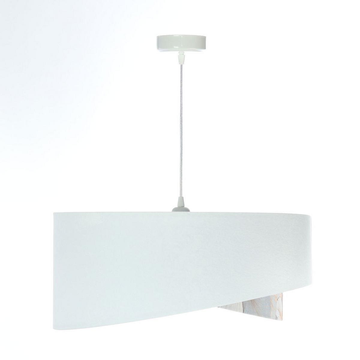HÄNGELEUCHTE Weiß 50/23 cm - Beige, Kunststoff (50/1/23cm) - ONZENO